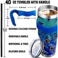 thumbnail image 2 of Sunmdecor 40 Oz Tumbler with Handle and Silicone Straws,Coffee Insulated Tumbler with Handle,40oz tumbler with handle, 2 of 6