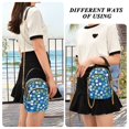 thumbnail image 6 of FORMRS Crossbody Bag for Women Quilted Travel Shoulder Cell Phone Purse with Chain Strap Handbag, Blue Dots, 6 of 7