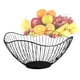 thumbnail image 5 of Cesta de frutas de escritorio creativa, grande, independiente, de metal, para alimentos, para cocina Negro, 5 of 8