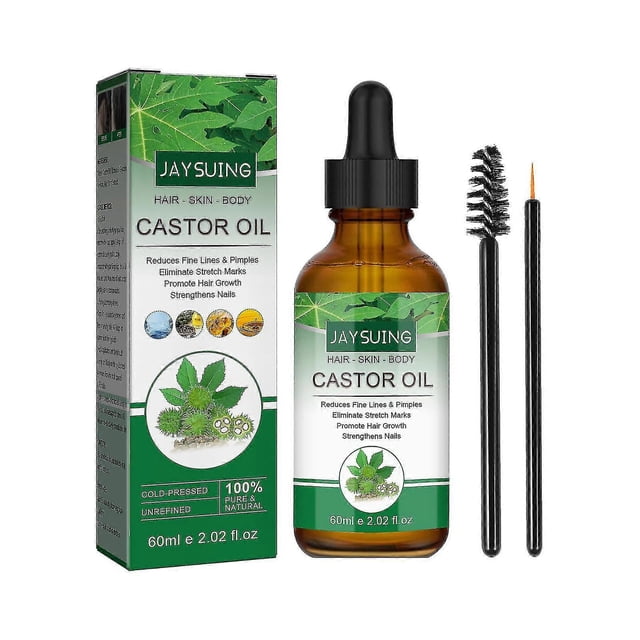 ZHAOCHENG Aceite de ricino de 30 ml para el crecimiento del cabello de hombres y mujeres, aceite de ricino prensado en frío para el crecimiento de pestañas y cejas