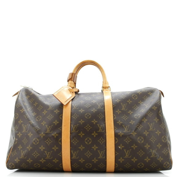 Pre-Owned Keepall Bag Monogram Canvas 50 By Rebag