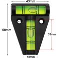 thumbnail image 5 of Mini Spirit Levels, TT Level Set of 2, Mini Bulb Level, Spirit Multiption Type, Leveling and Measurement Checking Tool, for RVs, Trailers, and Machinery, 5 of 5