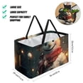 thumbnail image 2 of Snowman Large Foldable Oxford Cloth Toy Basket - Beach Bag, Shopping Bags, Laundry Basket, 2 of 7