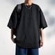 thumbnail image 4 of pstuiky camisetas camisas para hombre, Camisas casuales de manga corta con cuello redondo y textura de color sólido para hombre ropa de hombre l, 4 of 9