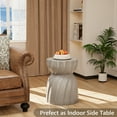 thumbnail image 4 of MOALCOFER Outdoor Side Table with Concrete Finish,Lightweight Patio Side Table, 4 of 6