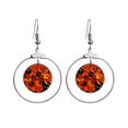 thumbnail image 1 of Cartoon Deep Forest Halloween Earrings Dangle Hoop Jewelry Drop Circle, 1 of 3