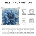 thumbnail image 5 of ONETECH Light Blue Flower Throw Pillow Cover, Dahlia Flower Decorative Throw Pillow Covers Pillow Cases for Home Decor, 5 of 5