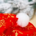 thumbnail image 2 of Sombrero de Navidad Gorras de Navidad Decoración de fiesta Adorno de árbol Amigable Anti-decoloración Sombreros de Papá Noel Tocado lavable Kits de decoración para fiestas Flor de nieve dorada Bewildely HA069655-02, 2 of 6