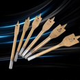 thumbnail image 4 of 6pcs Flat Spade Drill Bits High Grade Spade Blade Bits Woodworking Flat Drilling, 4 of 5