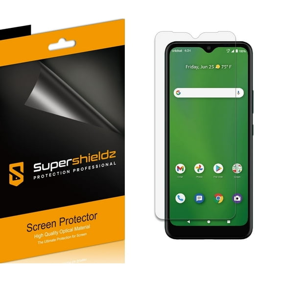 (6 Pack) Supershieldz Designed for Cricket Icon 3 Screen Protector, High Definition Clear Shield (PET)