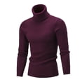 thumbnail image 1 of Suéter de cuello alto para hombre de Europa y Estados Unidos, camisa de color sólido con parte inferior, moda de alto sentido para hombre Joker, 1 of 5
