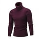 thumbnail image 1 of Suéter de cuello alto para hombre, suéter de cuello alto, camisa básica ajustada de primavera y otoño, suéter para hombre, color sólido, 1 of 6