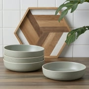 Stone Lain Lauren 16-Piece Dinnerware Set Stoneware, Green
