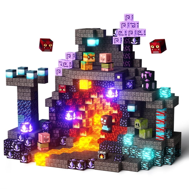 Set de Bloques Magnéticos GobiDex 100 Piezas con LED