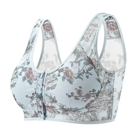 Fashion Saving Nexjvus Nursing Bras for Breastfeeding Wirefree Front Open Front Open Button Maternity Bra Fashion Print Bra Size M-XXL