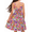 Colorful Floral, variant on Girls Spaghetti Strap Tie Back Dress Ruffle Hem Summer Beach Casual Sundress with Pockets, 6-14Y