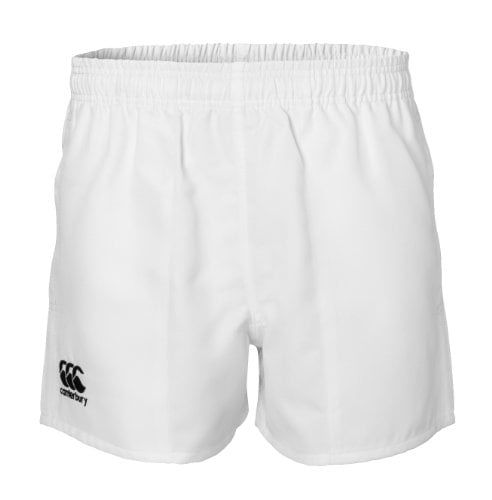 White Twill Cotton Pro Rugby Shorts  30" 