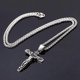 thumbnail image 2 of Men Necklace Jesus Cross Dangle Anti Rust Stainless Steel Jesus Pendant, 2 of 4