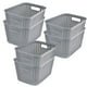 thumbnail image 1 of Set de 6 Canastas Organizadoras IPP Tipo Rattan Gris, 1 of 3