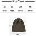 thumbnail image 2 of Nmnitkp Cotton Slouchy Beanie Hat for Men/Women, Lightweight Oversize Large Thin Skull Cap Chemo Cap Night Sleeping Cap & Women's Fashion Solid Color Strip Fall/Winter Knitted Pile Hat（Unisex）, 2 of 2
