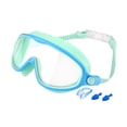 thumbnail image 2 of Gafas de natación para niños, ajustables, a prueba de fugas, cómodas, con visión amplia y antivaho, para piscina, esnórquel para niños y niñas. Verde y azul, 2 of 8