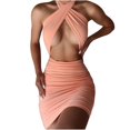 thumbnail image 1 of Robe d'Été Mode Sexy Dos Nu Slim Creux, 1 of 5