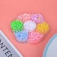 thumbnail image 4 of Beads,Colorful Semicircle Plastic Flat Imitation Beads Imitation Pearls Beads Power Packed Performance, 4 of 11