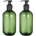 thumbnail image 1 of Botellas con bomba de loción de primera calidad para organizar el baño, paquete de 2, dispensadores de champú y jabón vacíos de 500 ml, 1 of 7