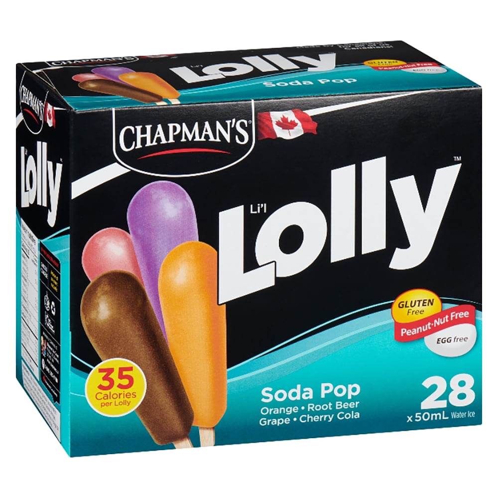 Chapman's Low Calorie Soda Pop Li'l Lolly in a Box, 28 x 50mL