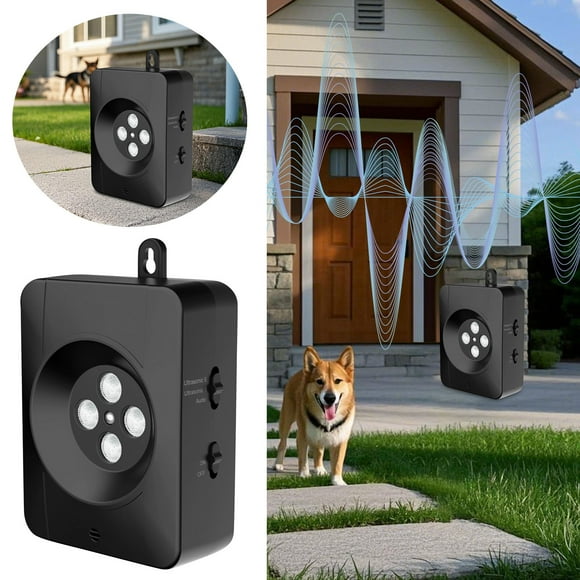 Riforla Stop Device Dog Trainer Dog Noise Proof Dog Barking Disturbance Pet Training Supplies Pet Supplies Black