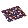thumbnail image 2 of ZICANCN Dish Drying Mat for Kitchen Countertop, Purple Halloween Hat Skull Drainer Mats with Non-slip Rubber Backed, Super Absorbent Easy Clean Rack Pad, 16x18 Inches, 2 of 9