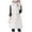 White, variant on Women's Hooded Sleeveless Quilted Down Vest Winter Warm Coat Padded Outerwear Jacket With Multiple Pockets