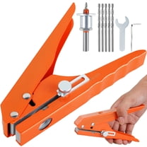 verlacod Single Hole Punch 5/16inch Heavy Duty Hole Puncher Portable Hole Edge Banding Punching Pliers Handheld Paper Hole Punch with Limiter