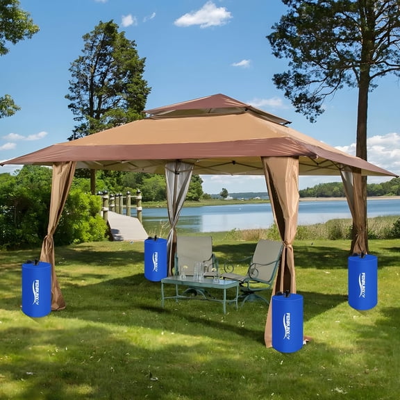 Canopy Water Weight Bag, 220 LBS Heavy Duty Tent Weights Set of 4 Leg Weights for Pop Up Canopy, Tent, Gazebo, Carport, Blue