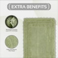 thumbnail image 7 of Better Trends 24" x 40" Bathroom Rug – 100% Cotton, Extra Soft Tufted Reversible Bath Mat, Water-Absorbent, Machine Washable (Sage) Lilly Crochet Collection, 7 of 7