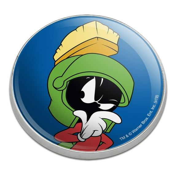 Looney Tunes Marvin The Martian Golfing Premium Metal Golf Ball Marker
