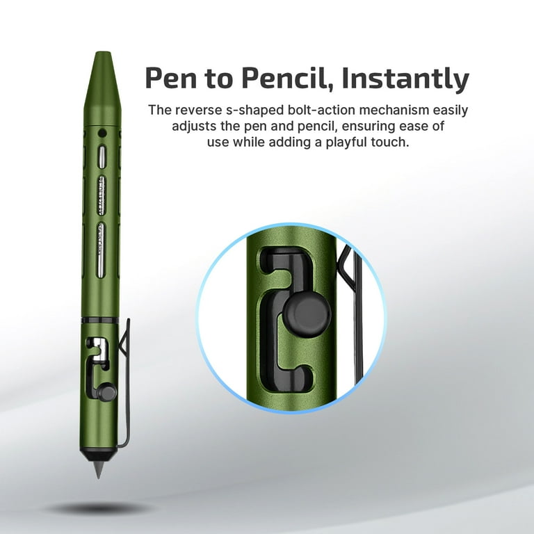 OLIGHT O'Pen Mini 2 Ballpoint Pen and Pencil in One, Replaceable