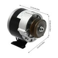 thumbnail image 5 of (36V) 250w Electric Brushed Motor 2750rpm Speed, Brushed Dc Motor Powerful Electric Moto-r with Belt Pulley for Scooters, E-Bikes, Tricycles, 5 of 9