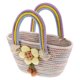 thumbnail image 4 of Bolsos bonitos para mujer, bolso pequeño, bolso de hombro de verano para actividades al aire libre, tejido de algodón para verano, para uso diario, viajes., 4 of 6