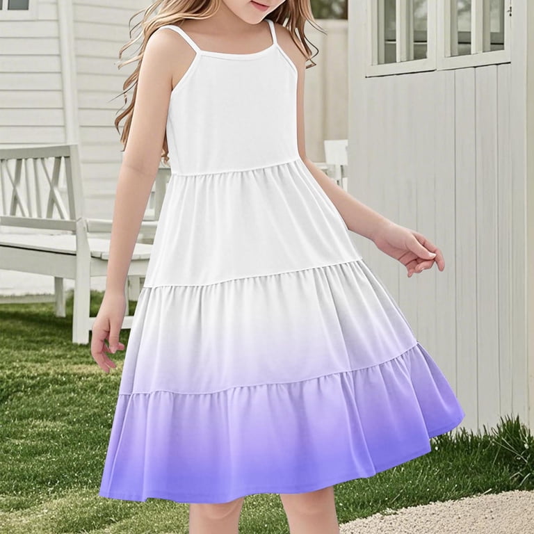 Ashirexll Teen Summer Dresses, Girls Summer Dress, 4-14y Girl's Summer Boho Style Gradient Color Casual Sleeveless Tiered Slip Dresses, Size: 4T, Ashirexll Teen Summer Dresses, Girls Summer Dress, 4-14y Girl's Summer Boho Style Gradient Color Casual Sleeveless Tiered Slip Dresses, Size: 4T,