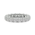 thumbnail image 2 of Round Shape Lab Grown Diamond Reona Eternity Ring For Women | 2 Carat IGI Certified 14K White Gold | FG-VS Quality Friendly Diamonds Eternity Ring Size 9.5, 2 of 5