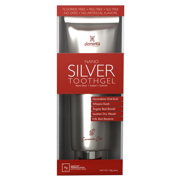 Elementa Silver - Nanosilver Tooth Gel (2 Pack) - Cinnamon Clove - Walmart.com - Walmart.com