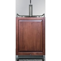 SBC677BIIF 24 Built-In Freestanding Beer Dispenser with 6.5 cu. ft. Capacity Single Tap Factory Installed Lock Digital... by Summit