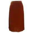 thumbnail image 1 of Pre-Owned Joseph High-Waist Skirt in Brown Velvet, 1 of 2