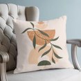 thumbnail image 4 of Boho Middle Century Pillow Covers 20x20 Set of 2, Modern Abstract Beige Boho Leaves Throw Pillow Covers Decorative Couch Cushion Cover, Microfiber Soft Square Pillowcases for Bedroom Living Room Sofa, 4 of 9