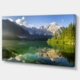 thumbnail image 2 of Green Mountain Lake in the Alps - Landscape Canvas Art Print, 2 of 3