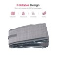 thumbnail image 4 of Estructura de cama plegable de fieltro (cruz negra), baúl de almacenamiento grande, bolsa de almacenamiento para zapatero con asa y ventana transparente, 4 of 5