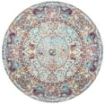 thumbnail image 2 of Safavieh  Luxor Shemsije Boho Medallion Turquoise/ Aqua Rug 6'7" x  6'7" 6' Round Living Room,Bedroom,Dining Room Round, 2 of 6