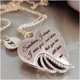 thumbnail image 5 of Corazón Angel W Mujeres lingotes Fiesta Collar Regalo Collares Vintage Colgantes, 5 of 5