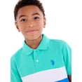 thumbnail image 2 of U.S. Polo Assn. Boys Colorblock Pique Polo Shirt, Sizes 4-18, 2 of 5